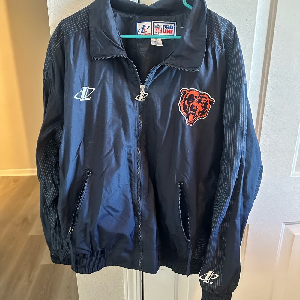 SOLD: Logo Athletic NFL Pro Line Jacket Navy Blue Size Large
